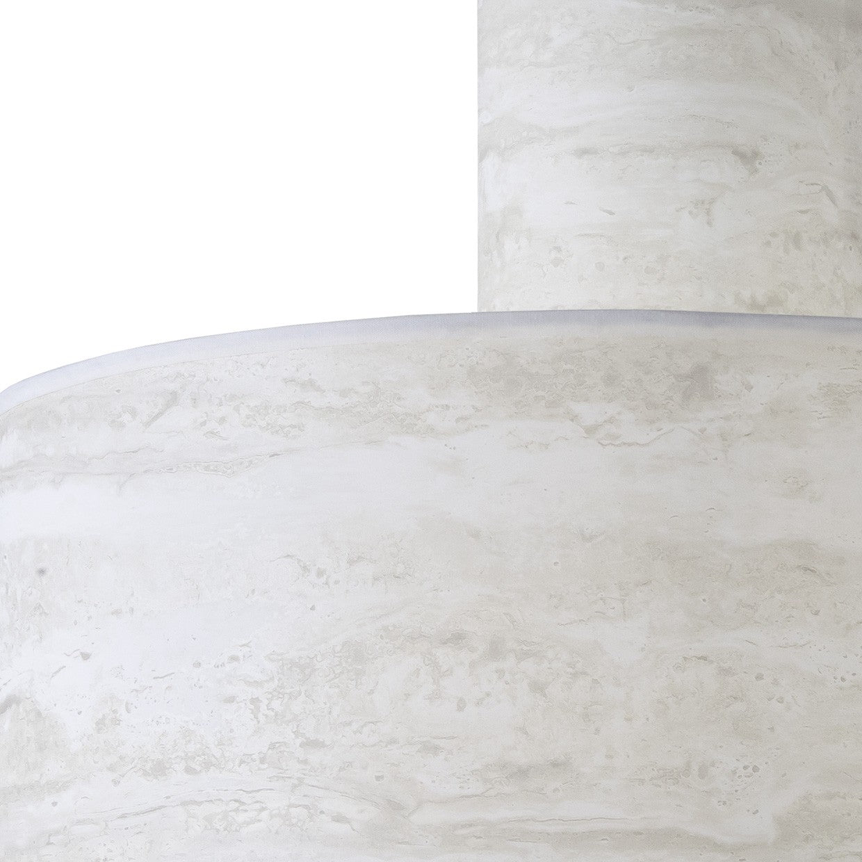 Detalle doble pantalla efecto mármol del colgante Brandy ALEMAR