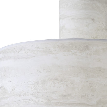 Detalle doble pantalla efecto mármol del colgante Brandy ALEMAR