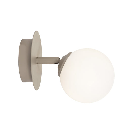 Aplique de pared Luna beige ALEMAR con tulipa cristal opal - Vista principal