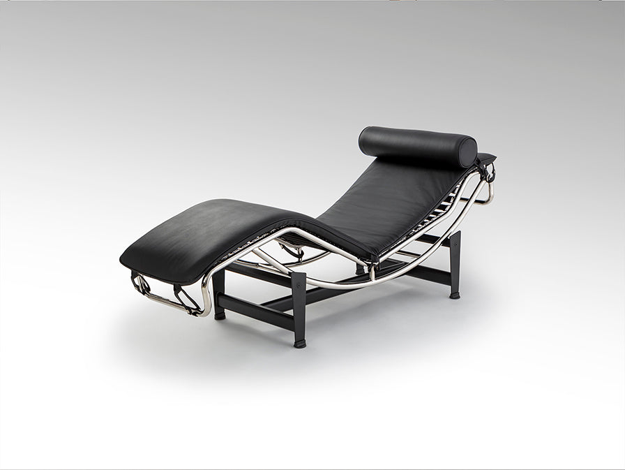 Chaise Longue LECO Tapizada en Piel Negra con Mecanismo Basculante - SCHULLER - 458467 - Vista 4