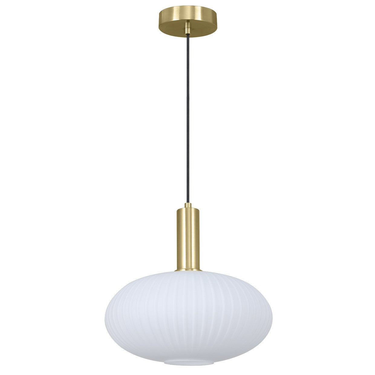 Colgante Carmin latón opal ALEMAR - Vista principal con tulipa