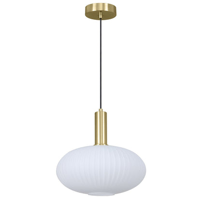 Colgante Carmin latón opal ALEMAR - Vista principal con tulipa