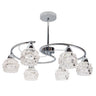Lámpara de techo Tulipa Glass LUMIT 100156020 cromo, diseño elegante