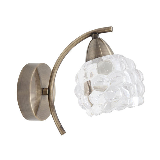 Aplique de Pared Tulipa Glass E14 Cuero Interlusa - vista principal | Interlusa