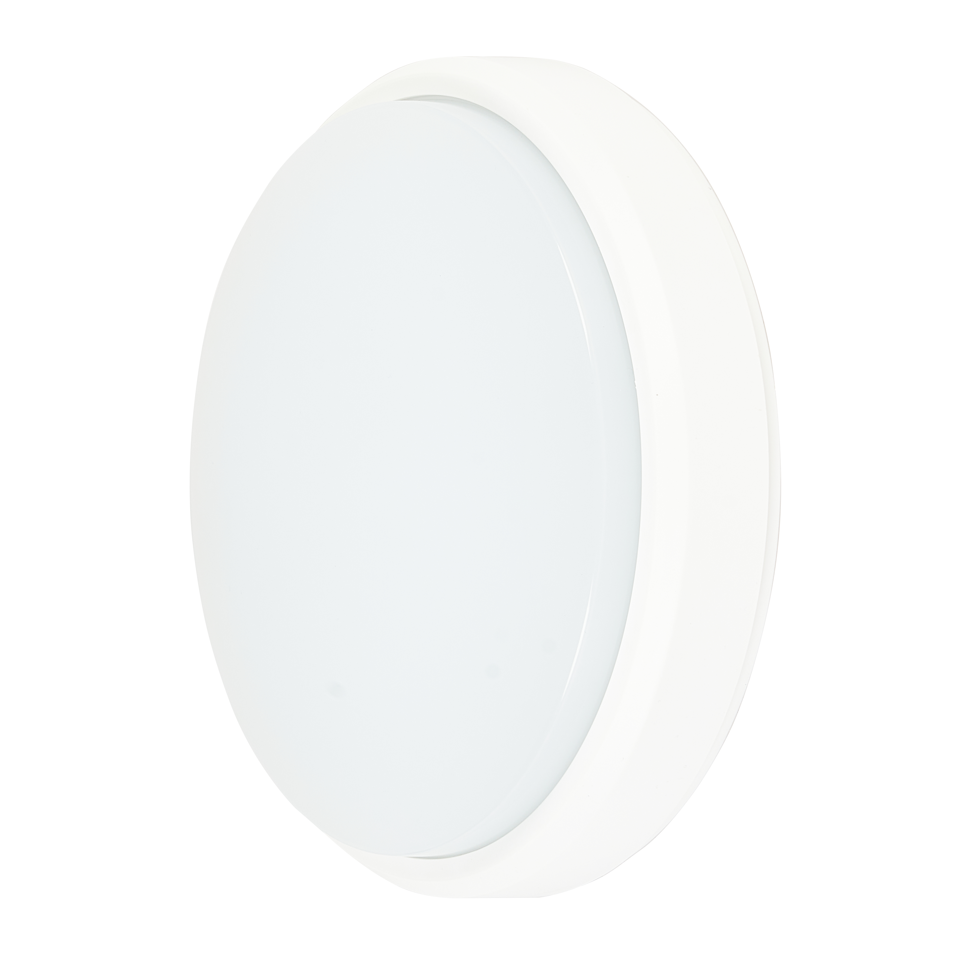 Aplique exterior Yucatán redondo blanco de 18W, Fabrilamp. Iluminación LED IP65 para exteriores.