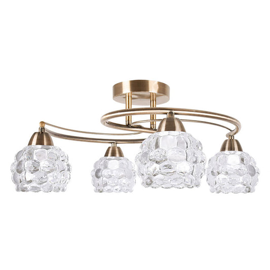 Tulipa Glass Plafón Cuero LUMIT - Lámpara de techo salón, referencia 100184014