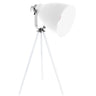 Lámpara de sobremesa GETTING vintage blanco cromo Interlusa 51cm alto