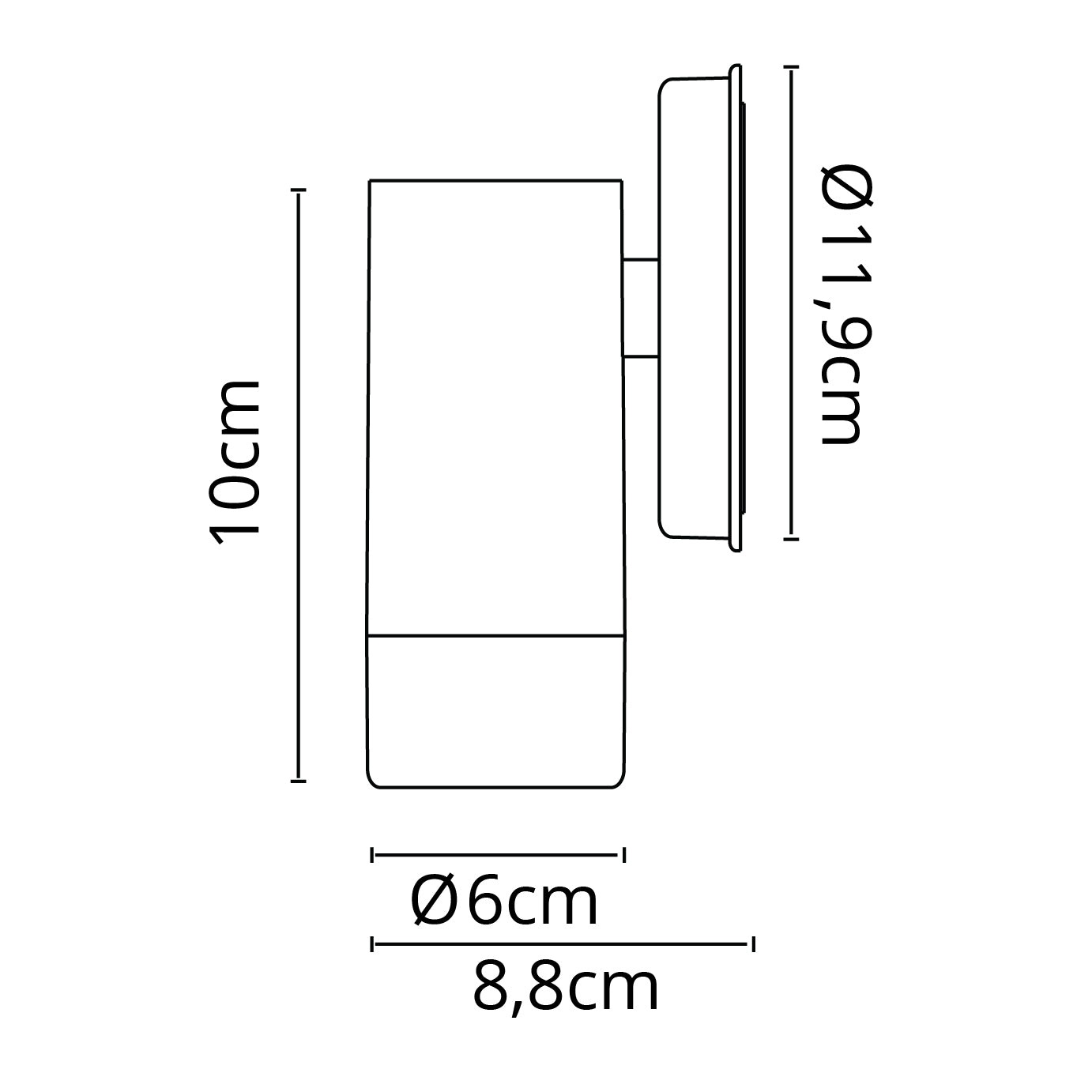 Aplique TUELA con protección IP44 ideal para exterior