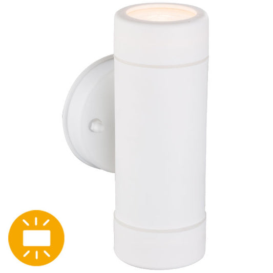 Aplique Exterior TUELA IP44 Blanco 2xGU10 Luz Arriba y Abajo Interlusa - vista principal | Interlusa