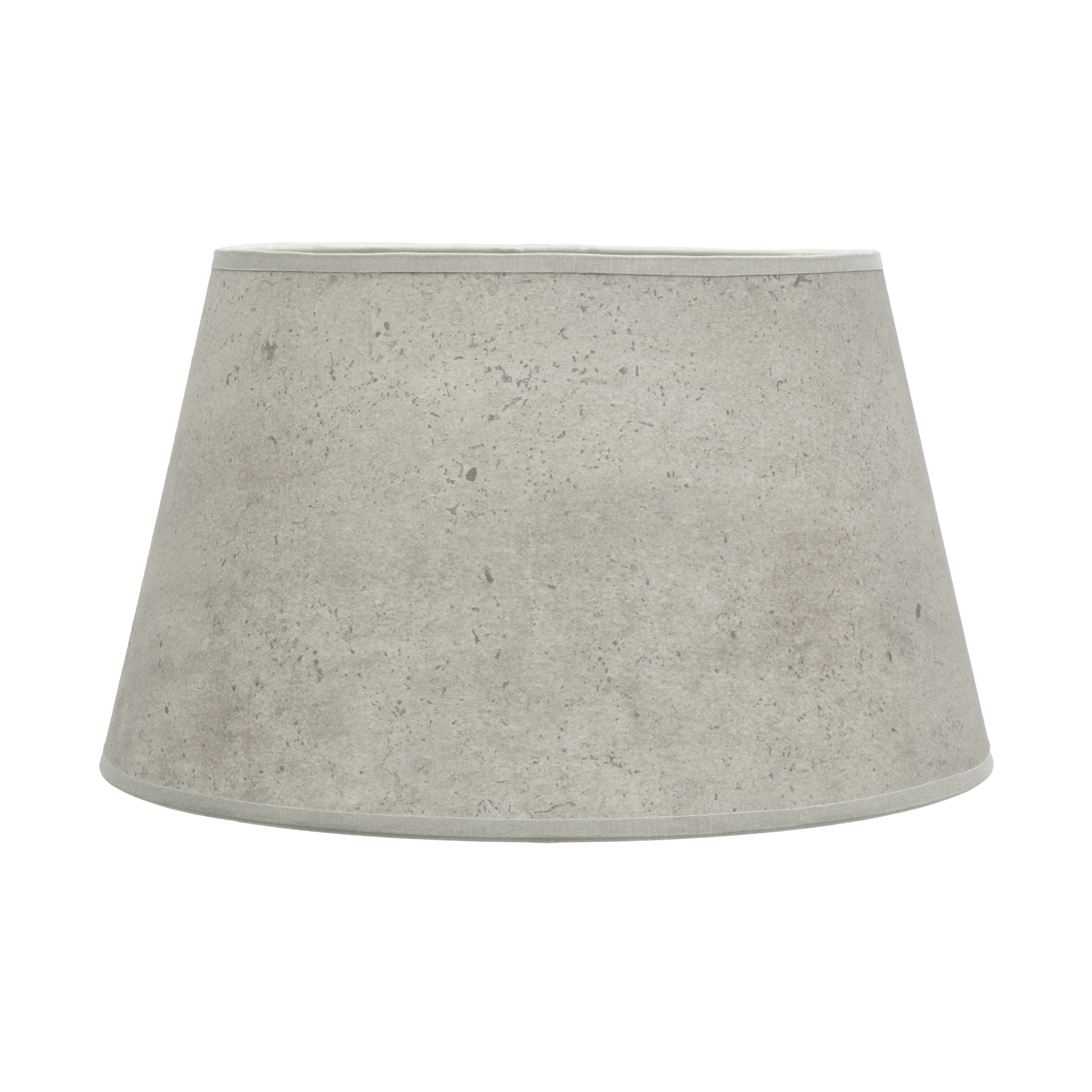 Pantalla Salma E27 Cemento Gris, vista frontal, Fabrilamp, luzguru.com