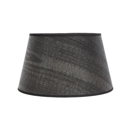 Pantalla Salma fabricada en Textil color Madera Negra, ideal para lámpara de hogar