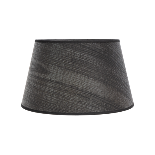Pantalla Salma fabricada en Textil color Madera Negra, ideal para lámpara de hogar