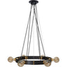 Lámpara Colgante DULCINEIA Vintage Negro/Oro Interlusa 6xE27