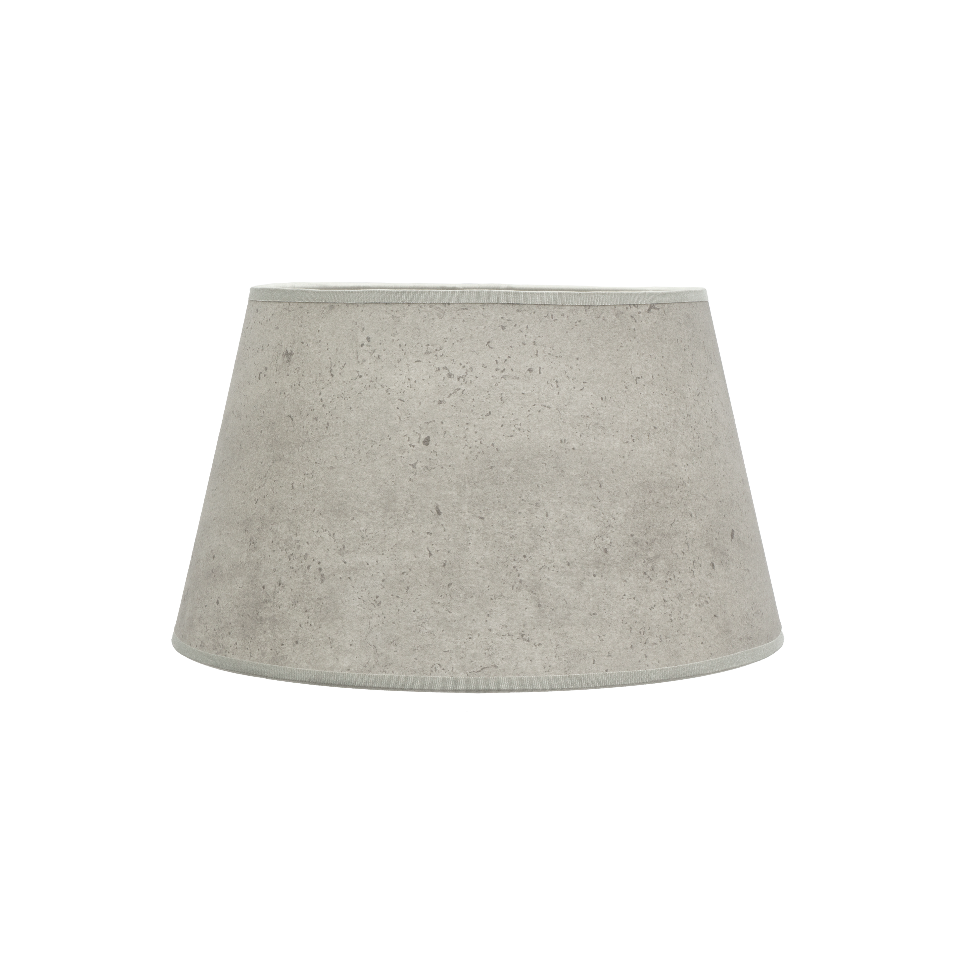 Pantalla Salma E27 Cemento Gris, vista frontal, Fabrilamp, luzguru.com