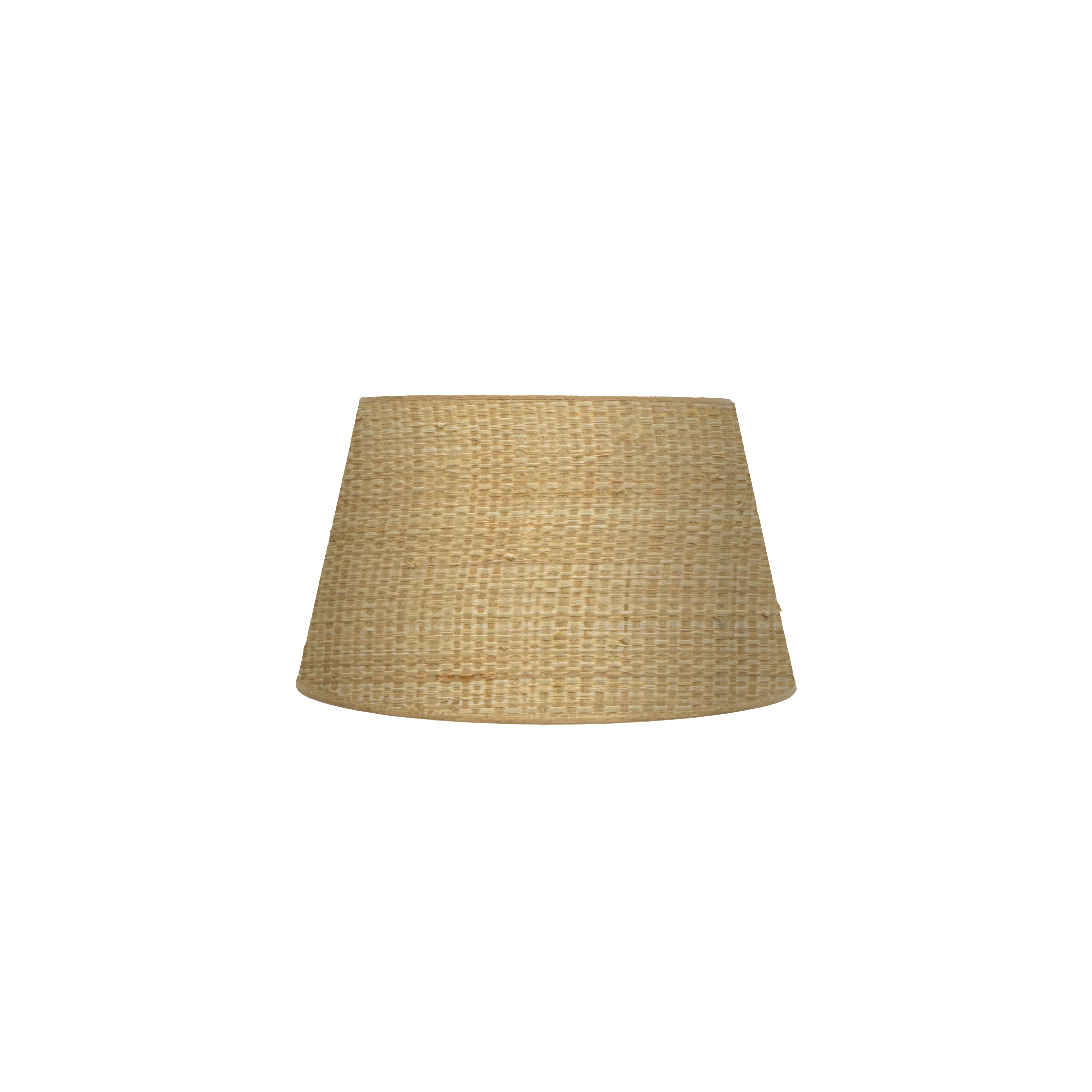 Pantalla Salma E27 Natural 25x20x15 cm, diseño cónico de Fabrilamp para portalámparas E27.