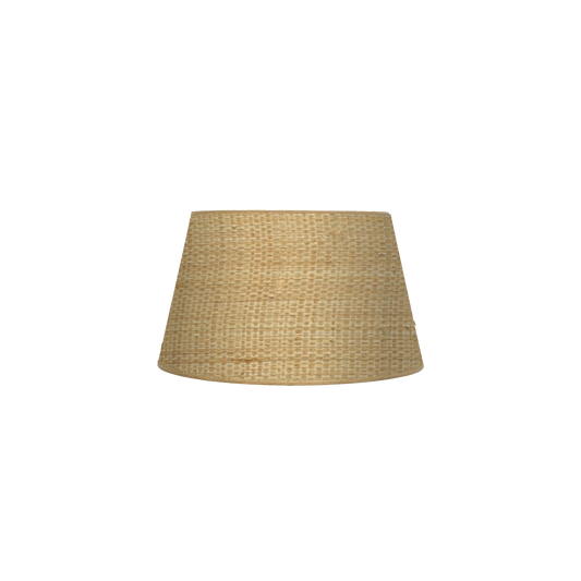 Pantalla Salma fabricada en Textil color Natural, ideal para lámparas de hogar