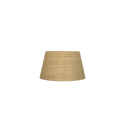 Pantalla Salma fabricada en Textil color Natural, ideal para lámparas de hogar