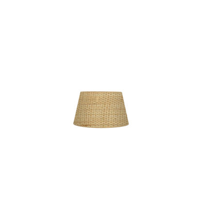 Pantalla Salma fabricada en Textil color Natural, ideal para lámparas E27