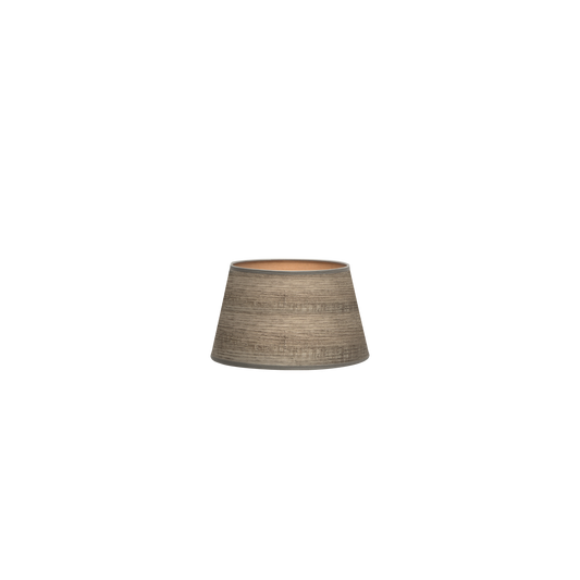 Pantalla Salma fabricada en Textil color Madera Gris, diseño moderno y minimalista