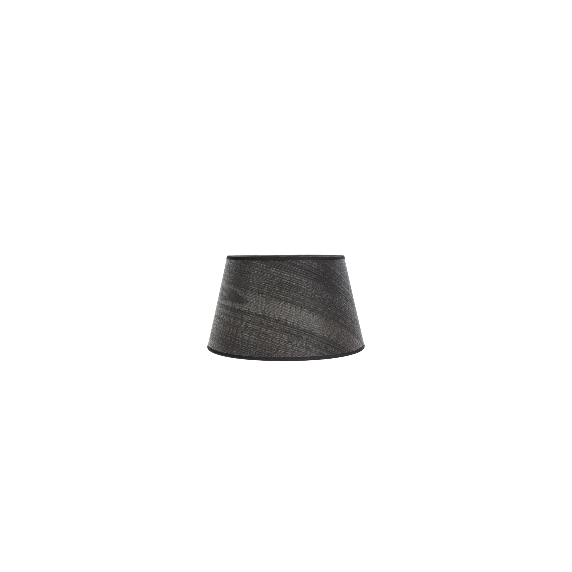 Pantalla Salma fabricada en Textil color Madera Negra para lámpara