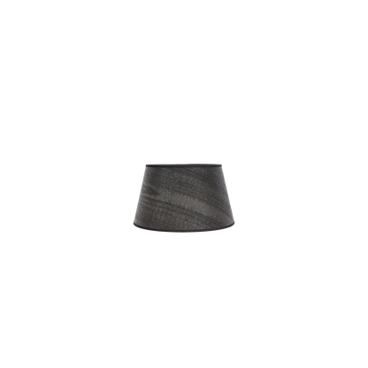 Pantalla Salma fabricada en Textil color Madera Negra para lámpara