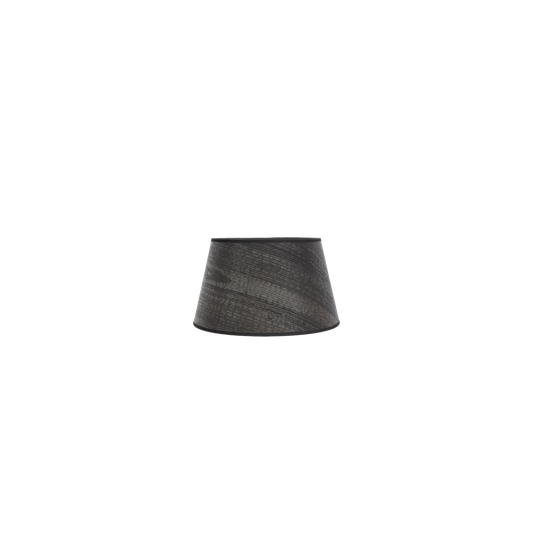 Pantalla Salma fabricada en Textil color Madera Negra para lámpara