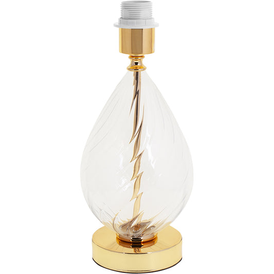 Base para Sobremesa ESTOI 33 cm Oro Interlusa - Vista frontal principal en fondo blanco | LuzGurú