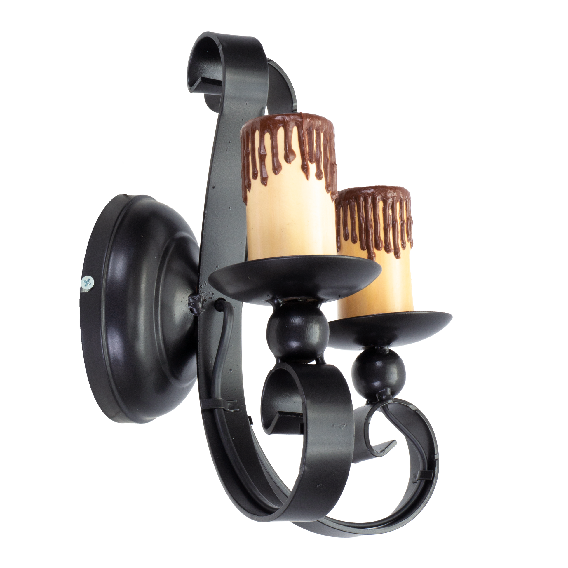 Aplique rústico con 2 luces E27 para una iluminación acogedora