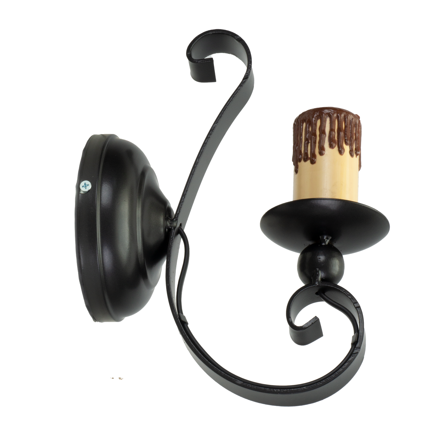 Aplique rústico con casquillo E27 para luz cálida