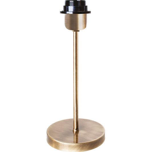 Lámpara de Sobremesa SPACE 38 cm Cuero Latón Interlusa - Vista frontal principal en fondo blanco | LuzGurú