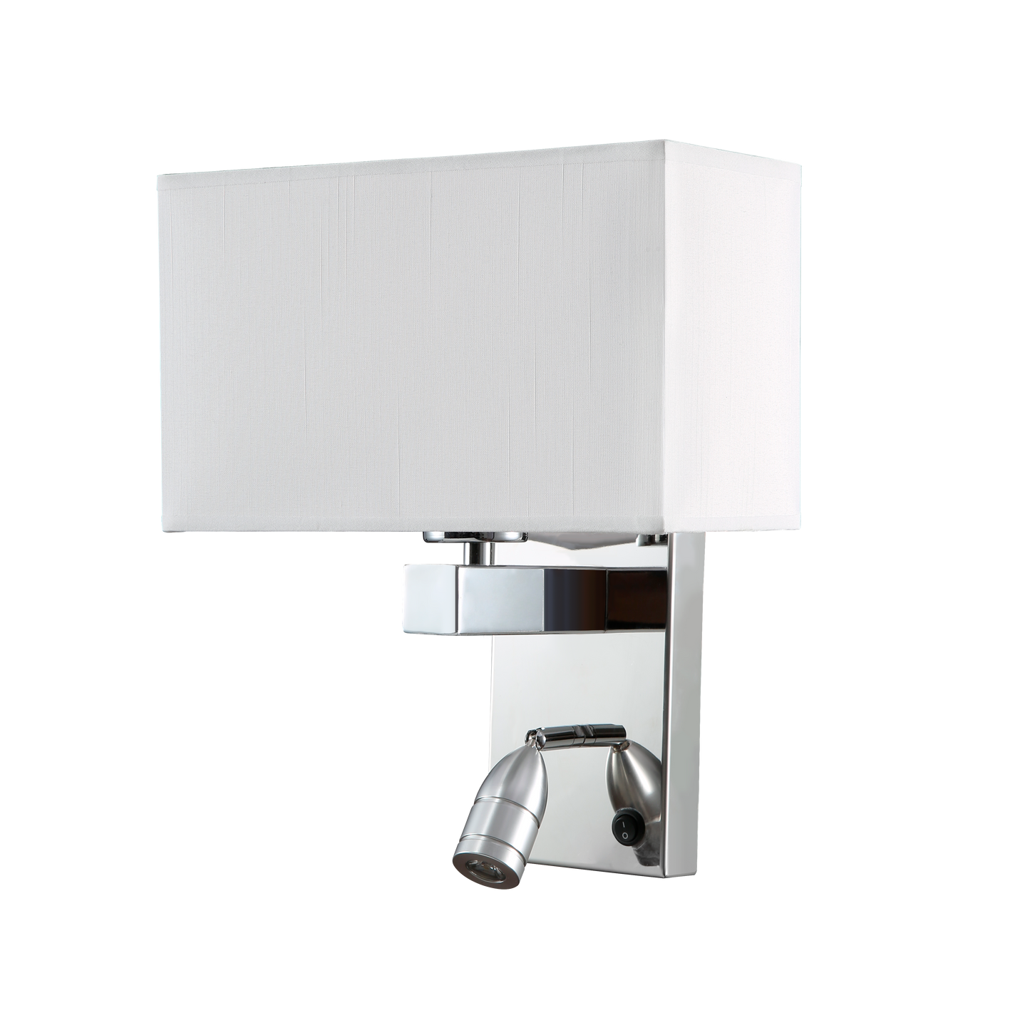 Aplique de pared con doble encendido, ideal para luz ambiental y lectura