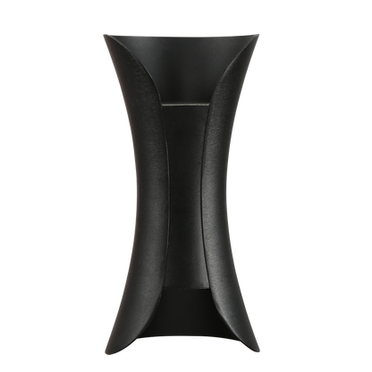 Aplique Dickens fabricado en aluminio color negro, ideal para iluminar tu hogar con estilo
