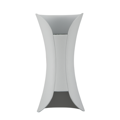 Aplique Dickens fabricado en aluminio color blanco, ideal para exterior IP65