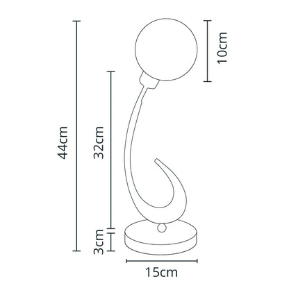 Lámpara de Sobremesa VITA 44 cm Cuero y Cristal Transparente LUMIT Interlusa instalada en ambiente decorativo de salón o dormitorio | Interlusa