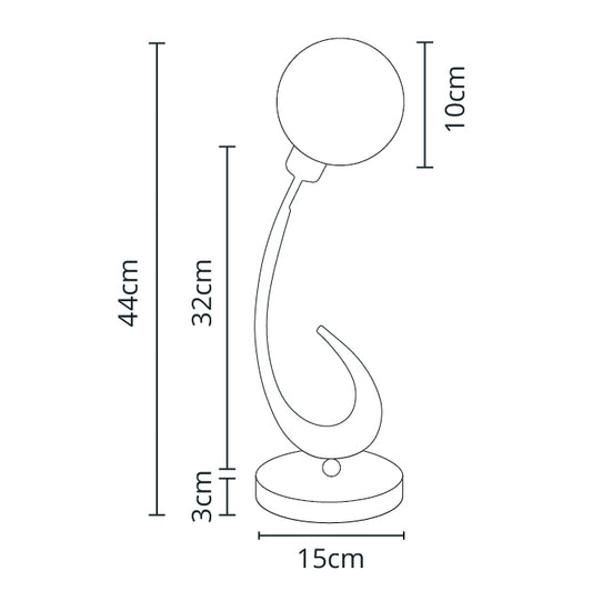 Lámpara de Sobremesa VITA 44 cm Cuero y Cristal Transparente LUMIT Interlusa instalada en ambiente decorativo de salón o dormitorio | Interlusa