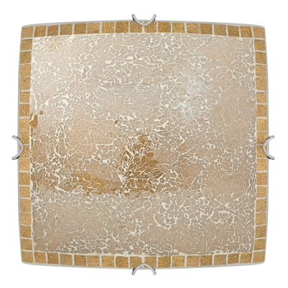 Plafón con diseño de mosaico decorativo para dar un toque artístico