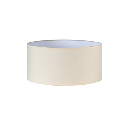 Pantalla Dori fabricada en textil popelín color beige, ideal para iluminar tu hogar