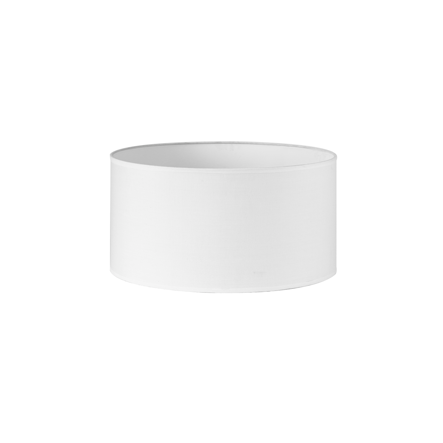 Pantalla Dori fabricada en Textil color Blanco, ideal para lámpara de mesa