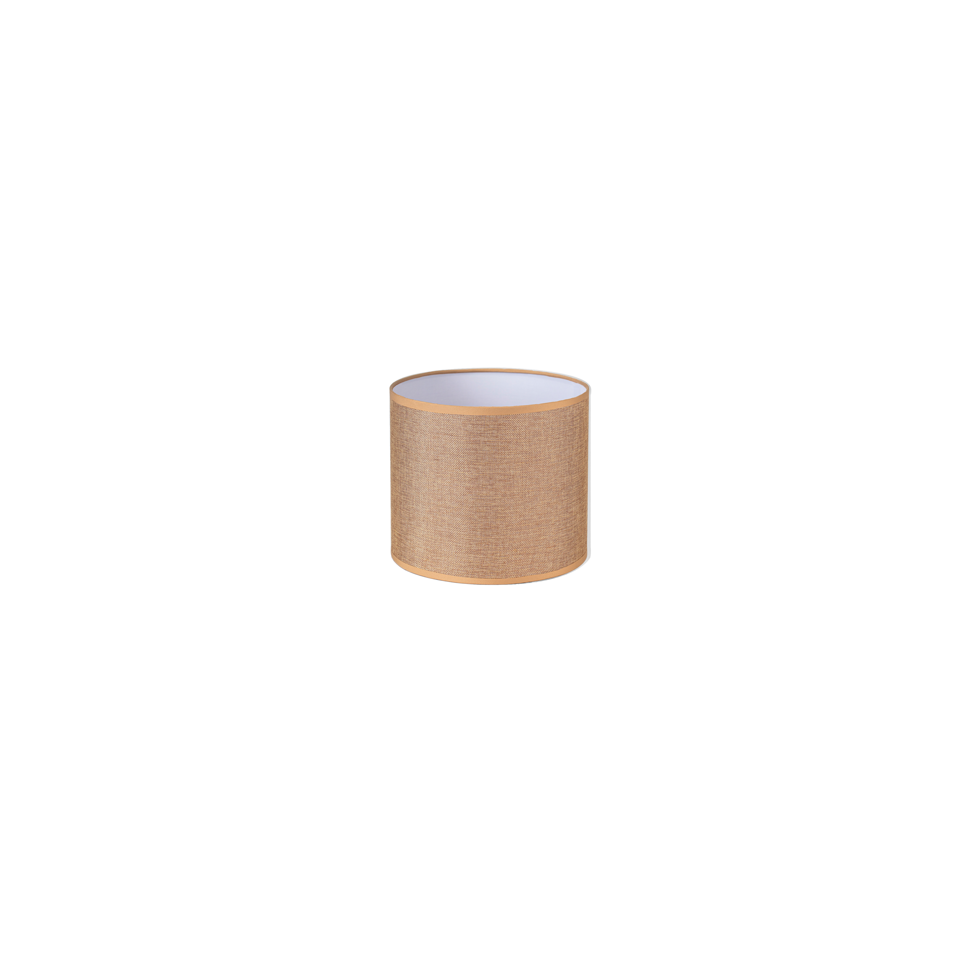 Pantalla cilíndrica con pinza de 14 cm diámetro, ideal para lámparas