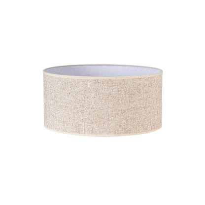 Pantalla Happy fabricada en lino color beige para bombilla E27