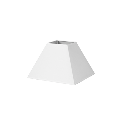 Pantalla Mezzo fabricada en textil color blanco, ideal para dormitorio