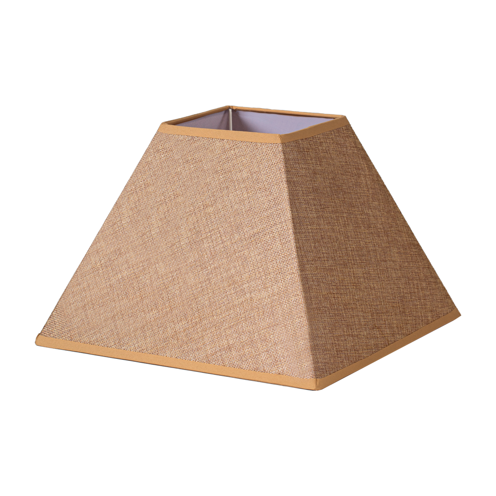 Pantalla Divos fabricada en Textil color Marrón acabado Saco-yute