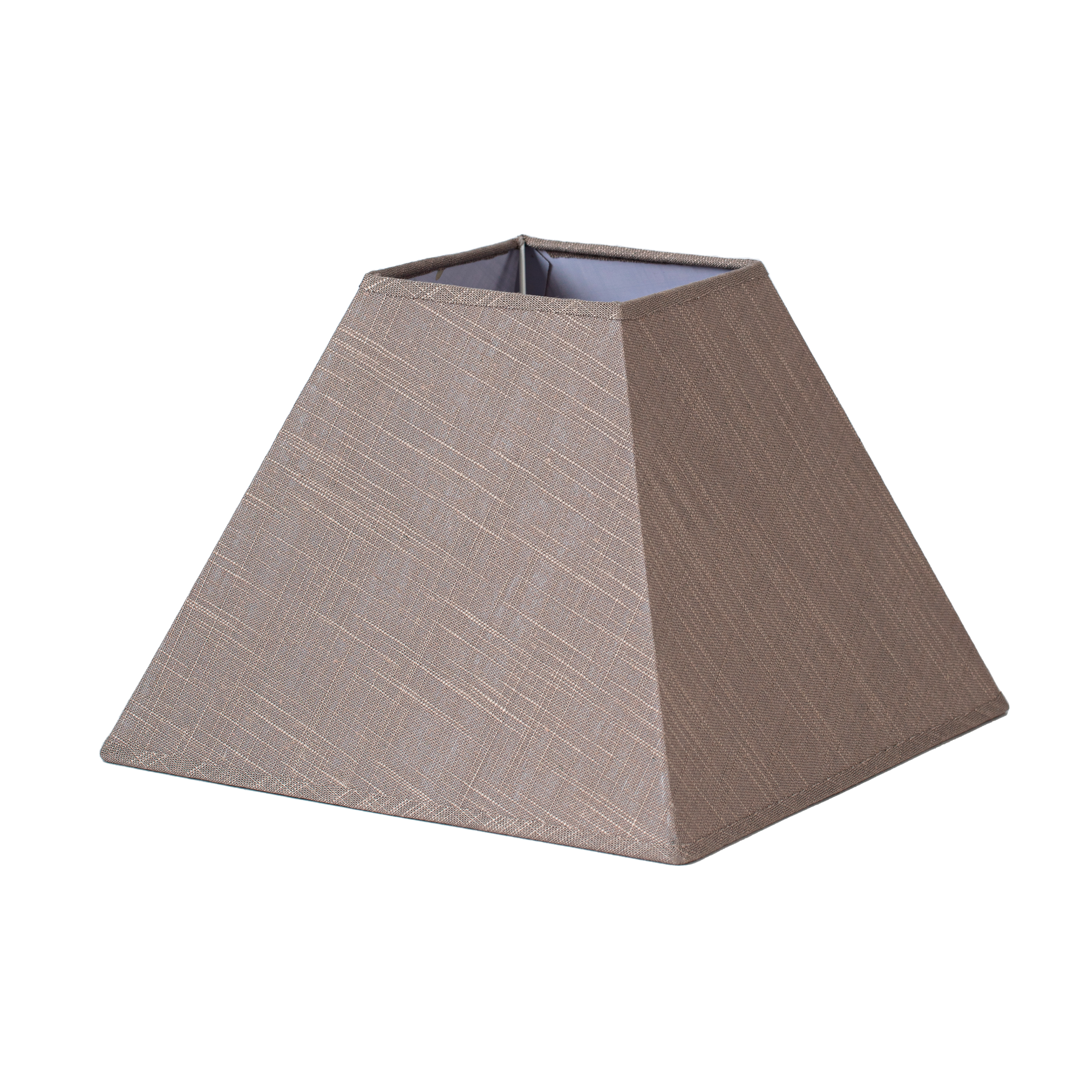 Pantalla Tenorio fabricada en Textil color Gris, ideal para lámparas de mesa