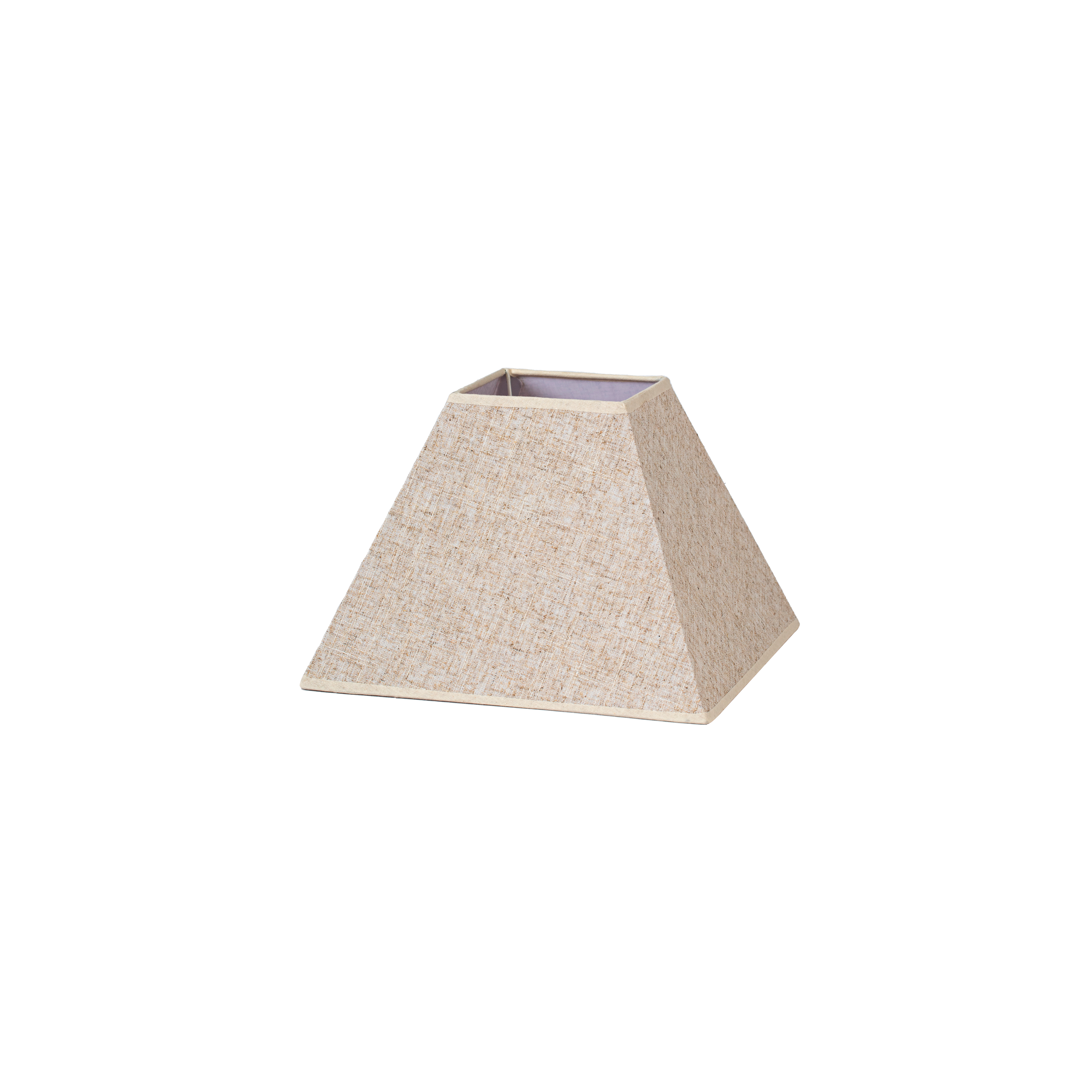 Pantalla Piramidal Tenorio E27 Lino Beige 25x11x18h - Vista frontal