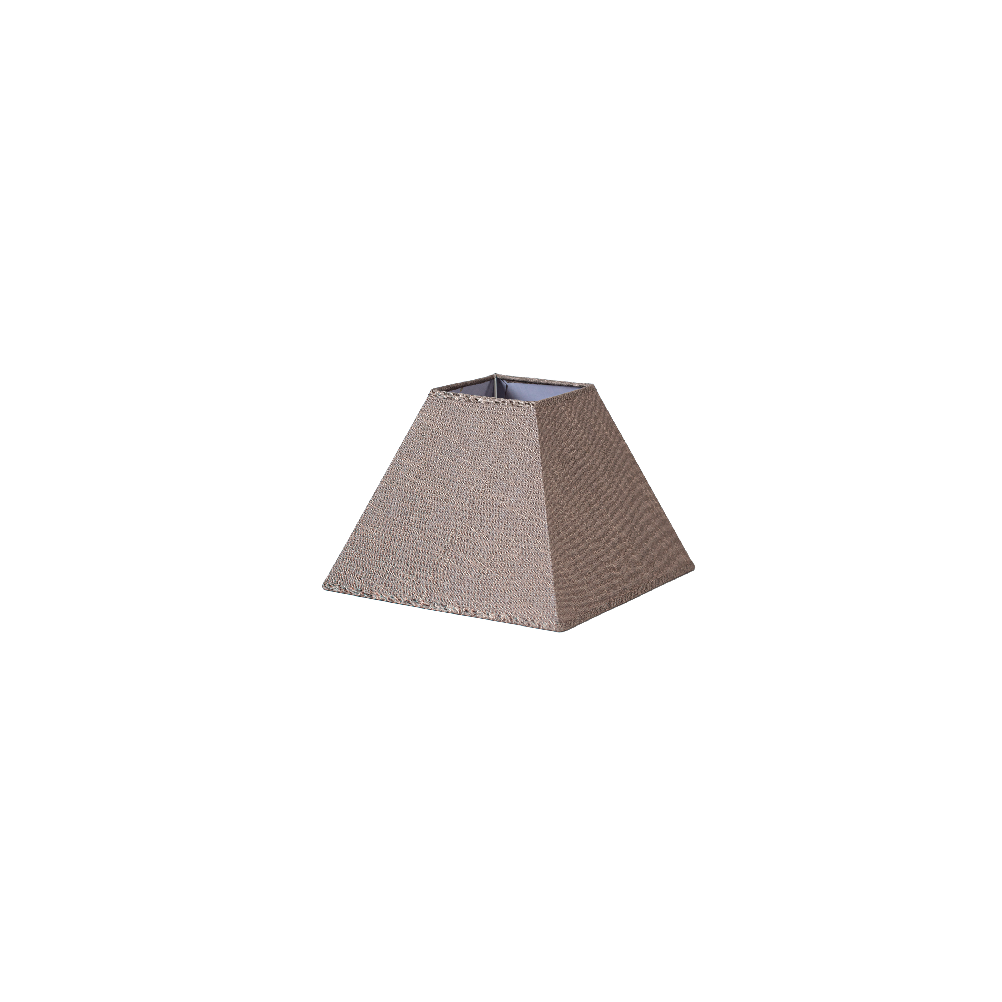 Pantalla Tenorio fabricada en lino color gris, ideal para lámpara de mesa