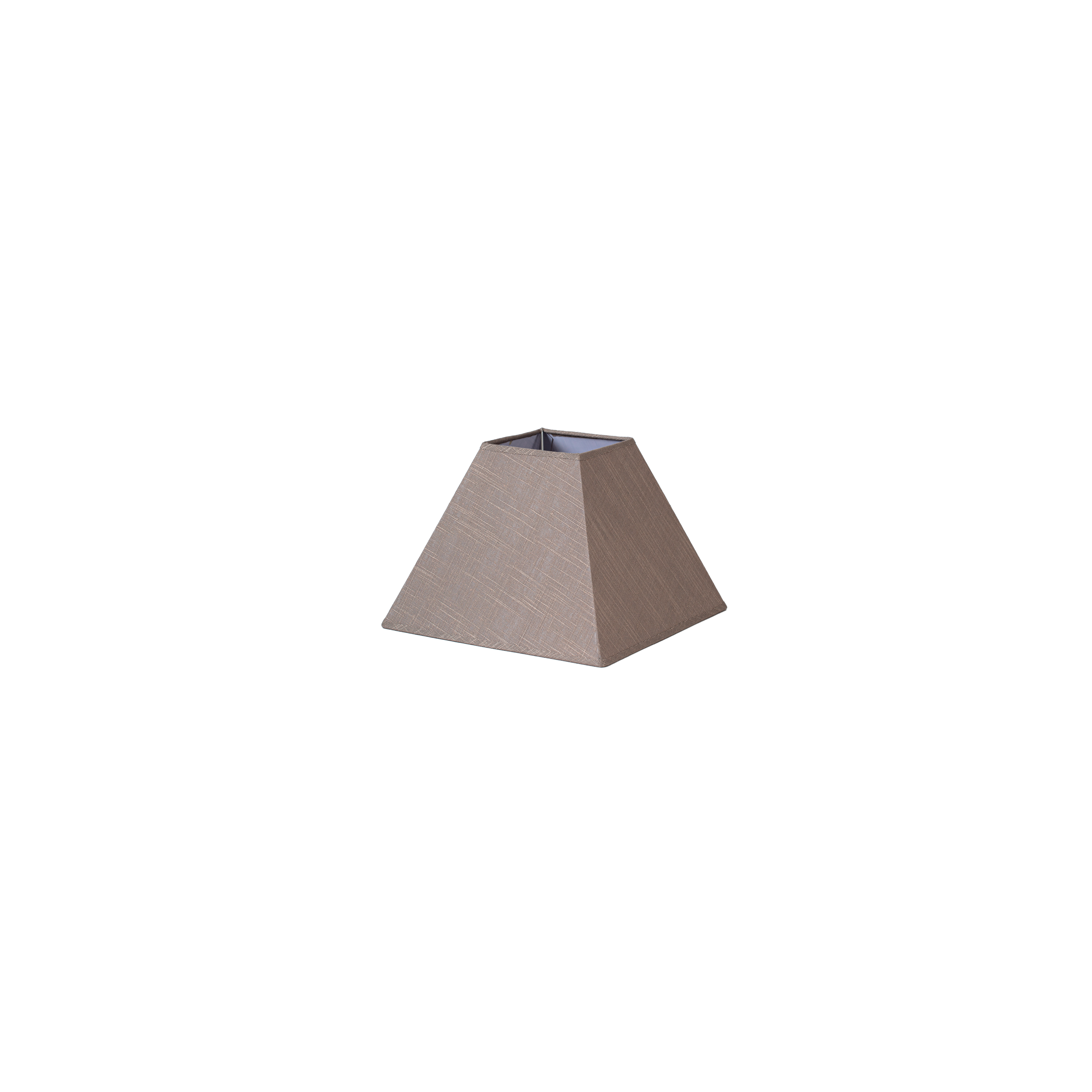 Pantalla Tenorio fabricada en textil lino color gris para lámpara E27