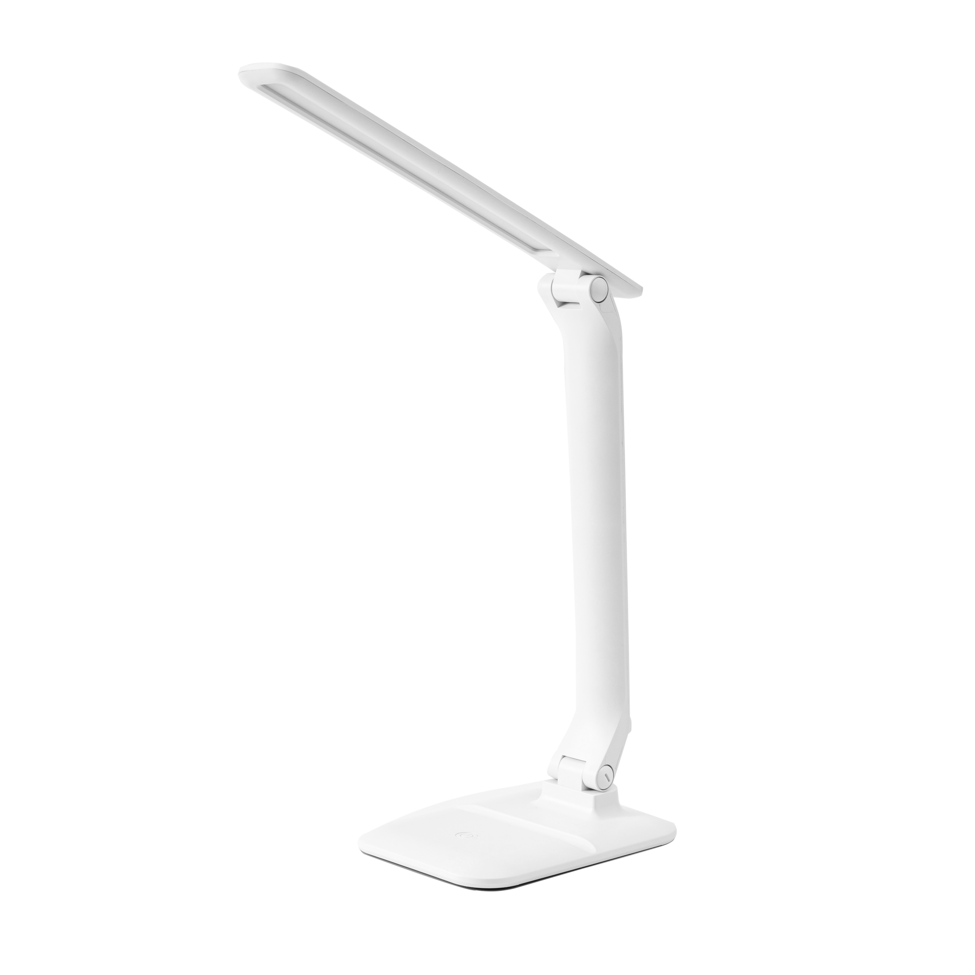 Flexo Shein 7W blanco, regulable, plegable y táctil de Fabrilamp. Iluminación LED eficiente para escritorio.