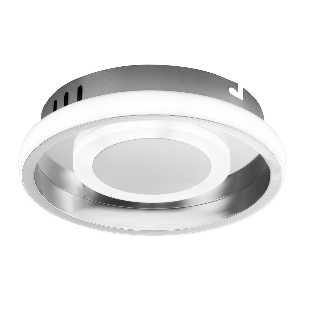 Plafón LED Elma Cromo 20W de Fabrilamp, vista frontal