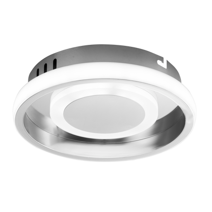 Plafón LED Elma Cromo 20W de Fabrilamp, vista frontal