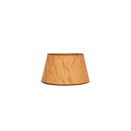 Pantalla Salma fabricada en Textil color Pergamino, ideal para lámparas de mesa